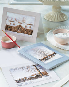 Sparkling Holiday Cards: Martha Stewart