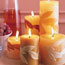 Leaf-Covered Candles