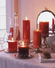 Swirled-String Candles