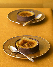 Black Licorice Creme Brulee Tarts