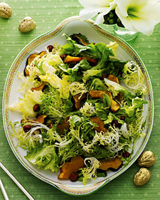 Chicory Salad with Maple-Roasted Acorn Squash