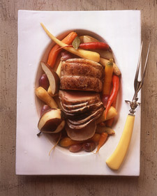 Image of Braised Pork Loin With Pears, Martha Stewart