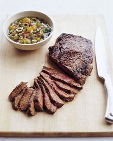 Seared Sirloin Steak with Onion Relish
