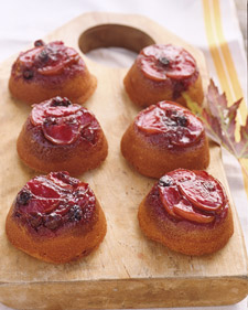 Mini Pear and Blueberry Spice Cakes