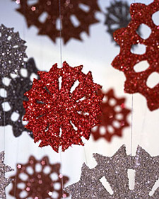 Tinsel Snowflake Tinsel Snowflake: Martha Stewart