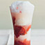 Rhubarb Float with Buttermilk Sorbet
