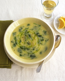 Image of Polenta And Spinach Soup, Martha Stewart