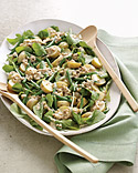 Arugula, Potato, and Green Bean Salad with Creamy Walnut Dressing