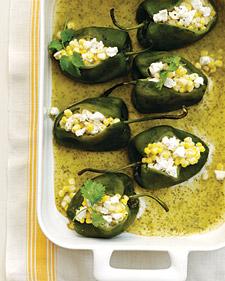 Corn-Stuffed Poblano Chiles