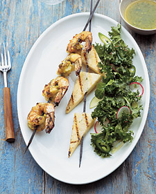 Cilantro-Lime Shrimp Kebabs with Jicama