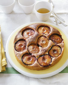 Open-Face Plum Cake