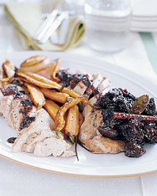 Image of Roasted Pork Tenderloin With Fig Chutney, Martha Stewart