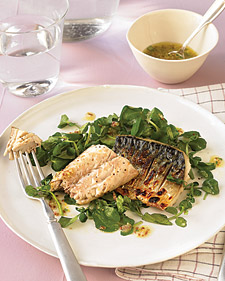 Crisp Mackerel Salad with Grainy-Mustard Vinaigrette
