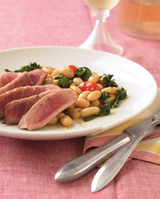 Rosemary Tuna with White Beans