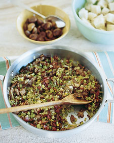 Porcini, Chestnut, and Sausage Stuffing