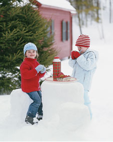 Outdoor Snow Table: Martha Stewart