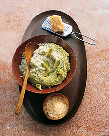Broccoli Romanesco and Parmesan Puree