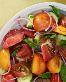 Image of Tomato, Cucumber, And Pickled-Onion Salad, Martha Stewart