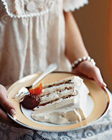Image of White Cake With Mincemeat Filling And Glaceed Fruit, Martha Stewart