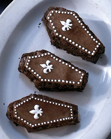 Almond Brownie Coffins Almond Brownie Coffins: Martha Stewart