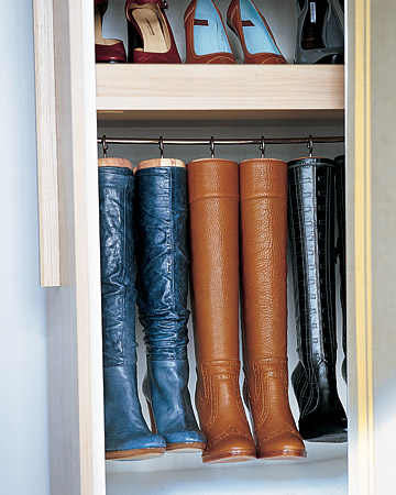 Boots organiser, via Martha Stewart