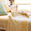Stenciled Bed Linens