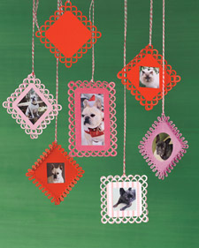 Punched Paper Photo Ornament Punched Paper Photo Ornament: Martha Stewart