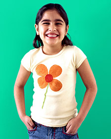 Potato-Stamp Shirt