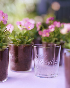 Etched Flowerpot