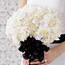 Black Tie Bouquets: White Carnations
