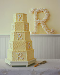 Monogrammed Wedding Cakes