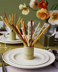 Flavored Breadstick Place Cards
