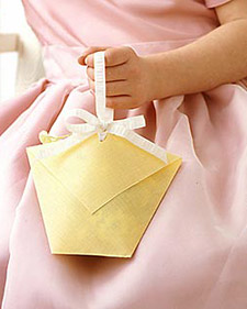 Flower Girls Paper Basket: Martha Stewart