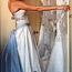 Blue Taffeta Sash