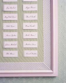 See-Through Seating Cards