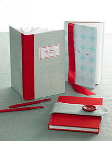 Aqua and Red: One Guest Book, Three Ways