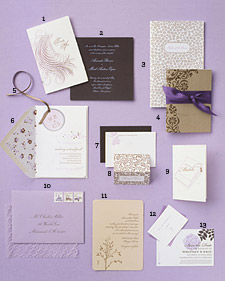 Lilac and Brown: Serene Stationery