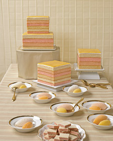 A Different Stripe Wedding Cake :  stripes food cake wedding