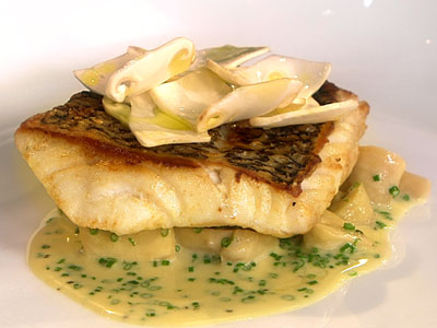 Recipes  on Recipe  Black Sea Bass With Matsutake Mushrooms And Rosemary