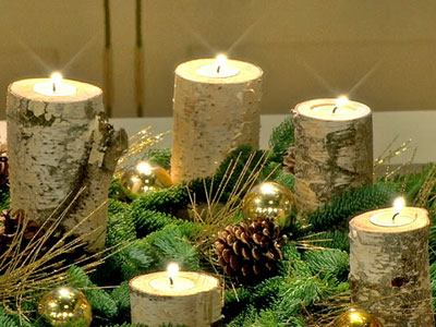 Earthy-Rustic BIRCH Decor!!  : ) :  wedding Msshow 6068 Birch Candle Prev Vl