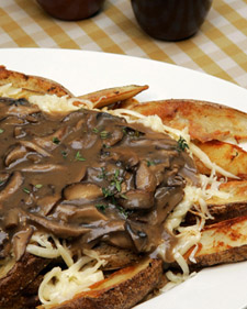 Oven Fries with Mushroom Gravy