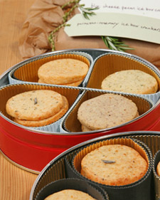 Cheddar-Cornmeal Icebox Crackers