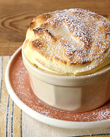Passion Fruit Souffle with Pina Colada Sauce and more delicious recipes, smart cooking tips, and video demonstrations on marthastewart.com