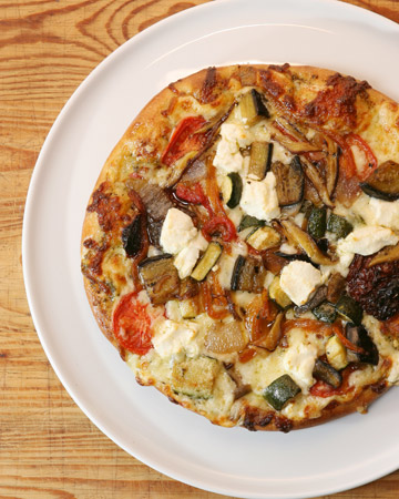 Recipe vegetarian piza mushrooms