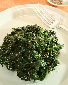 Chilled Sesame Spinach