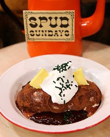 Baked Potato Ice Cream Sundaes