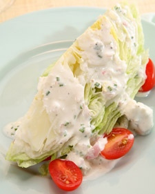 Iceberg Wedges with Buttermilk Blue Cheese Dressing