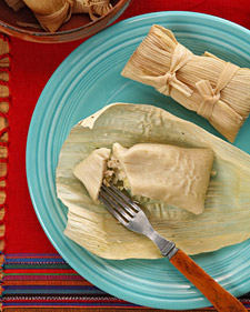 Chicken and Green Salsa Tamales