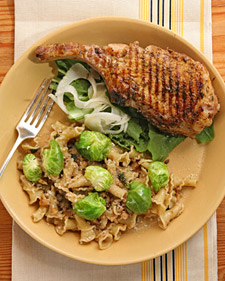 Campanelle with Walnuts, Sage-Brown Butter, and Brussels Sprouts