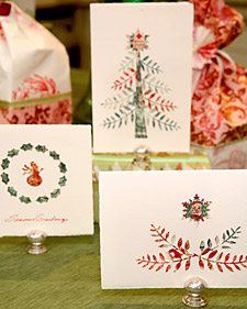 Punched Holiday Cards